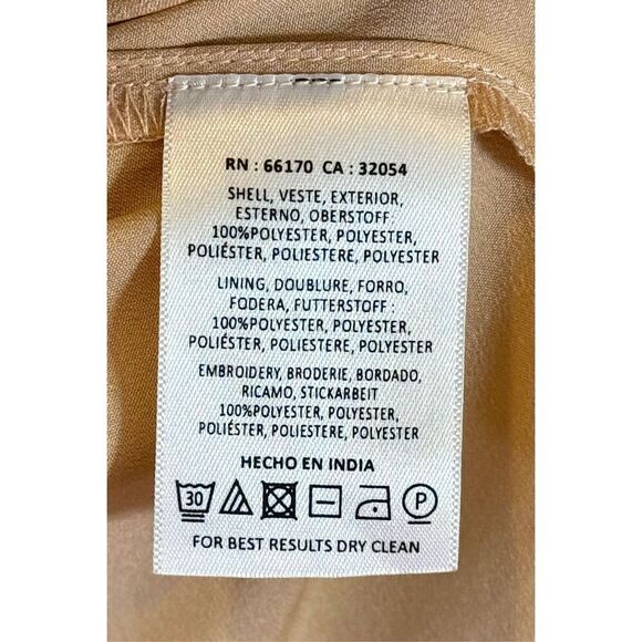 Anthropologie Leifsdottir Floral Bloom Embroidered Scalloped Dress Size 2 - Picture 6 of 10